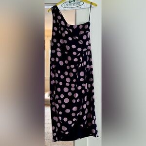 One shoulder summer formal dress.